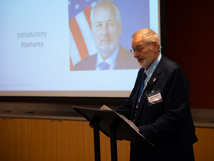 event was kicked off by U.S. Maritime Administrator Stephen Carmel. [Photo: ABS]