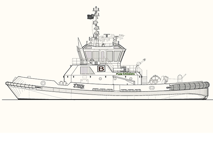 Z-Tech 30-85 ASD tug. [Image:Bay Towing]