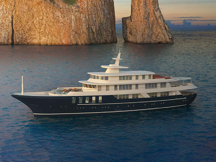 Quasar Expeditions’ 52.9-meter hybrid-electric expedition yacht Quasar Conservation [Photo credit: Consulmar Naval Architects, Marine Engineers, and Surveyors]