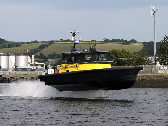 Artemis EF-12 Pilot: the world’s first fully electric hydrofoil pilot boat [Photo: Artemis Technologies]