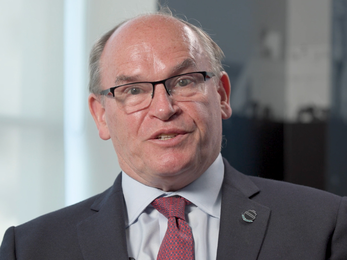 John Denholm: “Our industry continues to navigate geopolitical tensions, security threats, rapid technological change, the energy transition, and evolving trading patterns.” [Screengrab from Vimeo]
