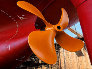 Propeller coated with XGIT-Vortex. [Photo: GIT Coatings