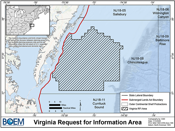 mineral leasing offshore Virginia