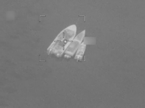 After Iranian attacks on three vessels transiting the Strait of Hormuz, U.S. forces yesterday struck over 80 Iranian targets. [Screengrab from YouTube]