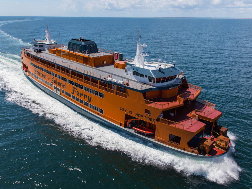 New York's iconic Statyen Island Ferriies feature Voith Schneider Propellers. [Image:Voith]